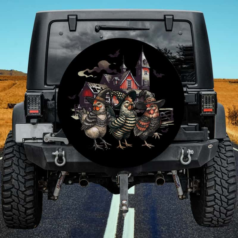 Load image into Gallery viewer, Halloween spare tire cover thickened leather universal - Rooster
