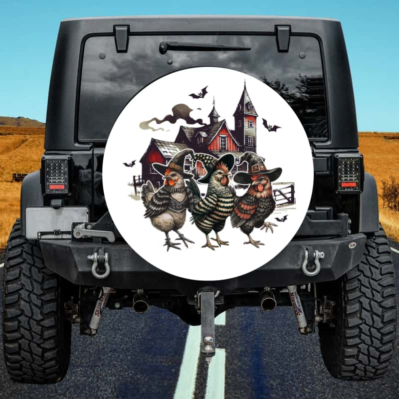 Load image into Gallery viewer, Halloween spare tire cover thickened leather universal - Rooster
