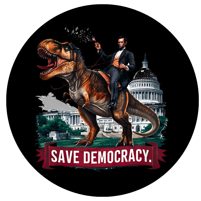 Load image into Gallery viewer, SAVE DEMOCRACY spare tire cover thickened leather universal
