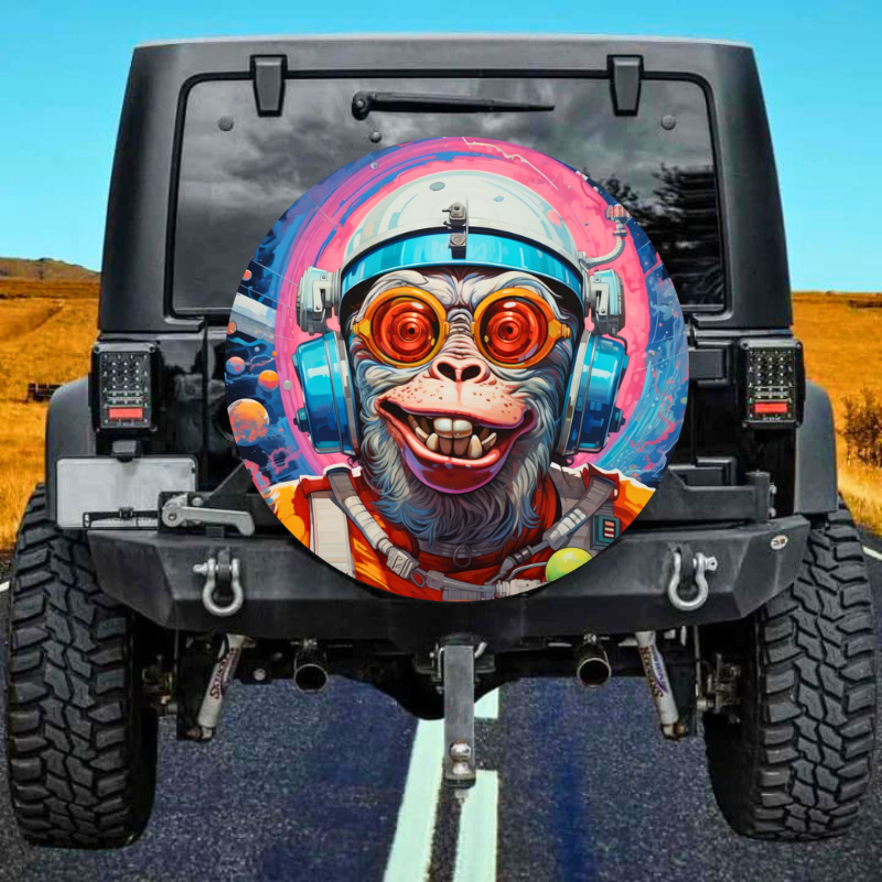 Load image into Gallery viewer, Space Monkeys 4 Spare Tire Cover
