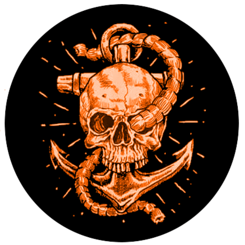 Load image into Gallery viewer, Anchor and Skull - Boat Captain Maritime Skeleton Spare Tire Cover Thickening Leather Universal
