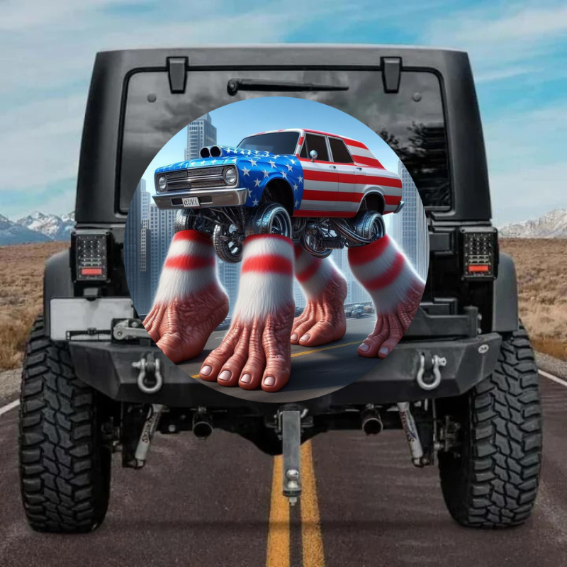 Load image into Gallery viewer, Funny 2 spare tire cover thickened leather universal
