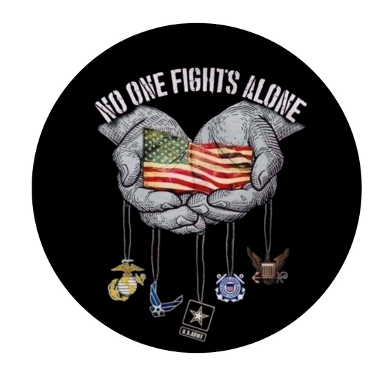 NO ONE FIGHTS ALONE Design