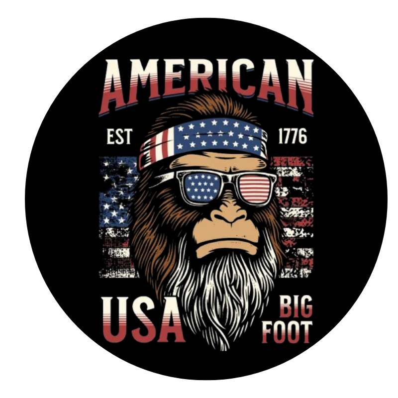 Load image into Gallery viewer, Bigfoot american flag Design
