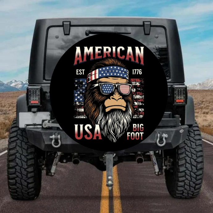 Bigfoot american flag Design