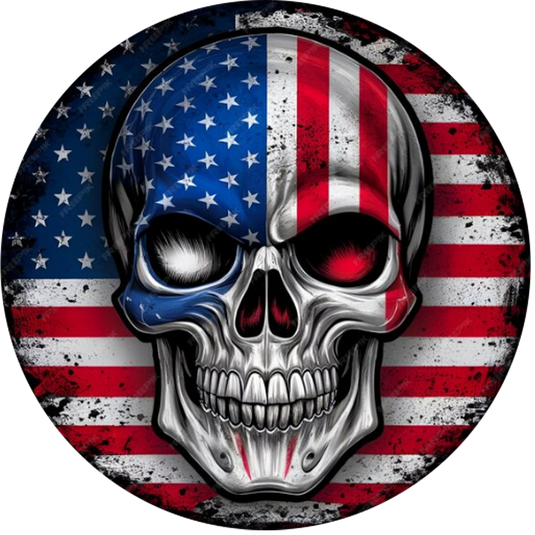 Flag and skull spare tire cover thickened leather universal