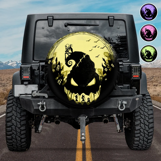 Halloween Nightmare Spare Tire Cover spare tire cover thickened leather universal