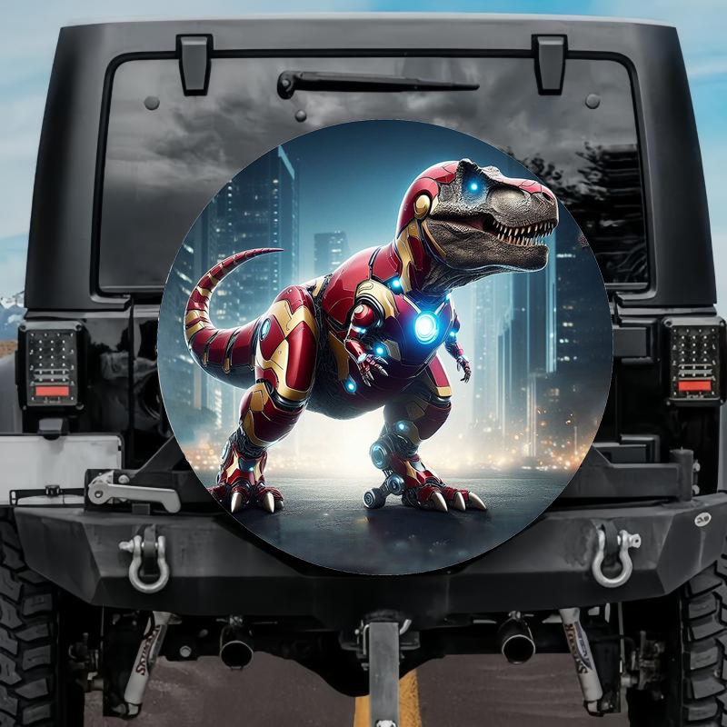 Load image into Gallery viewer, Mecha Tyrannosaurus Spare Tire Cover
