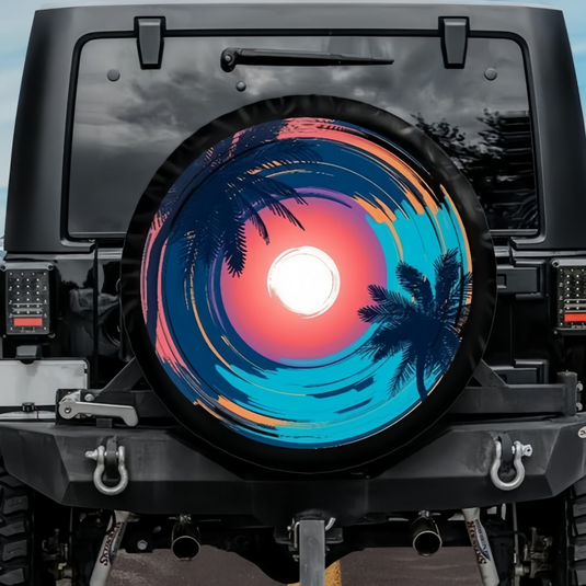 Palm Trees Spare Tire Cover