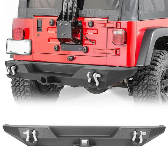 Front + Rear Bumper Combo w/ Winch Plate & D-Rings  Fits For 76-86 Jeep Wrangler CJ-7