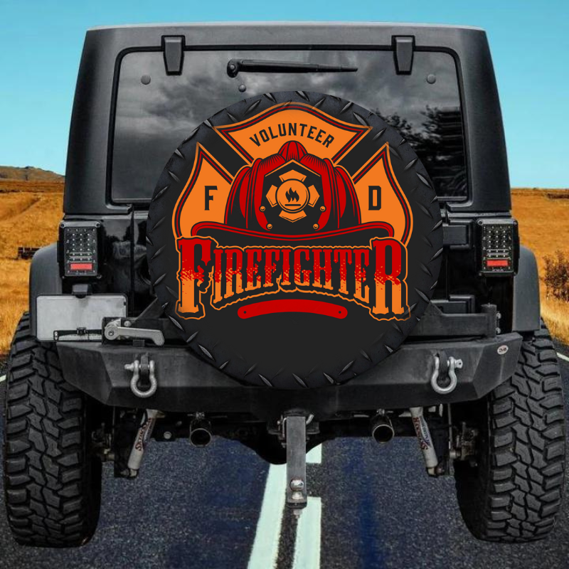 Load image into Gallery viewer, Firefighter 27 spare tire cover thickened leather universal
