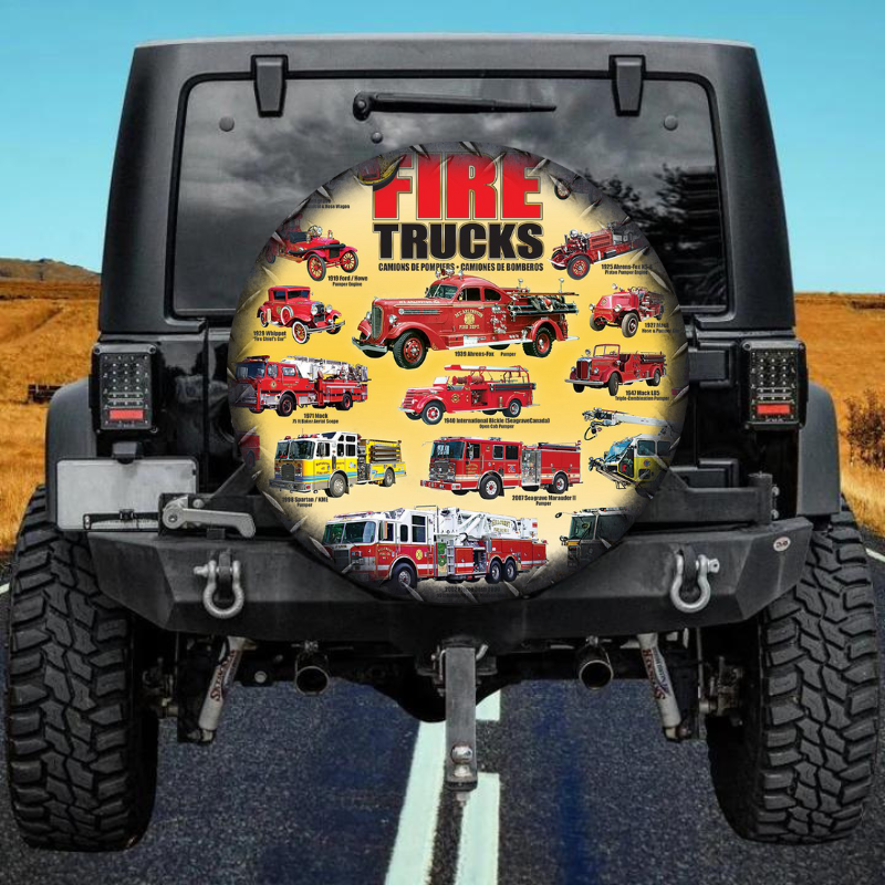 Load image into Gallery viewer, Firefighter 29 spare tire cover thickened leather universal
