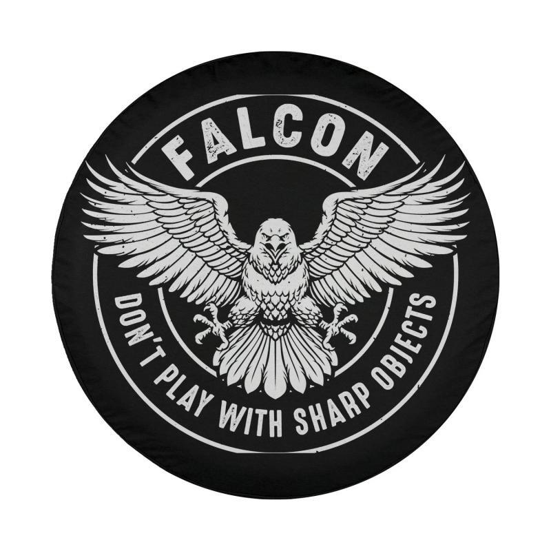 Load image into Gallery viewer, Falcon Sharp Objects Falconry Ornithologist Eagle Hawks Bird Spare Tire Cover Thickening Leather Universal
