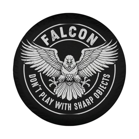 Falcon Sharp Objects Falconry Ornithologist Eagle Hawks Bird Spare Tire Cover Thickening Leather Universal