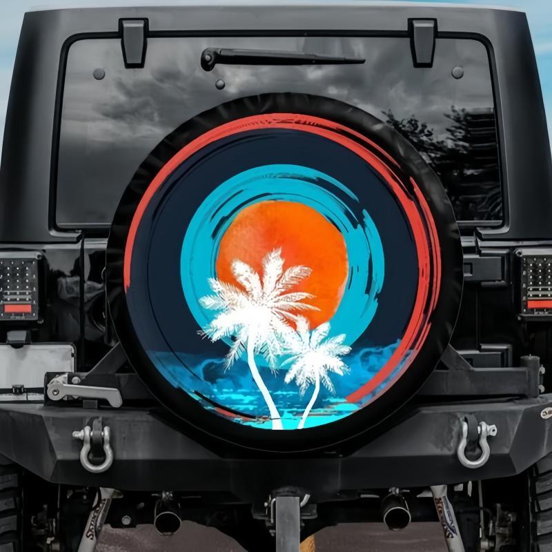 Load image into Gallery viewer, PathMods Palm Trees Spare Tire Cover
