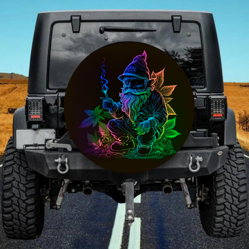 Load image into Gallery viewer, Gnome Weed spare tire cover thickened leather universal
