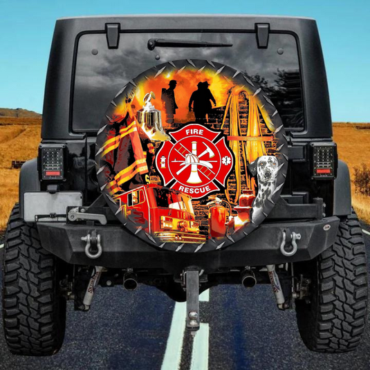 Firefighter 35 spare tire cover thickened leather universal