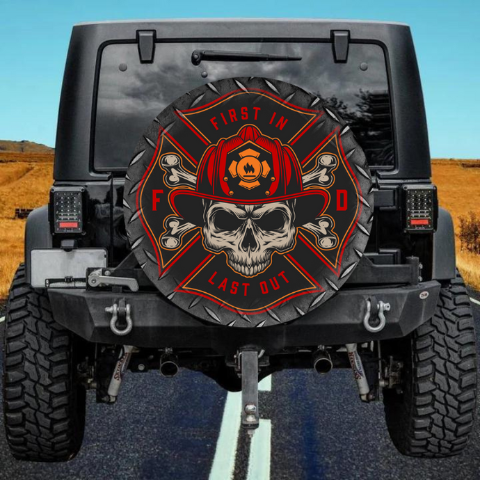 Firefighter 38 spare tire cover thickened leather universal