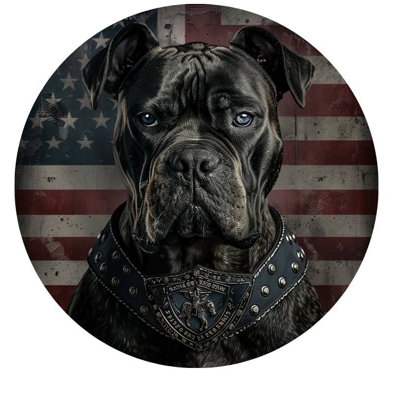 Load image into Gallery viewer, American Flag Dog 3 Spare Tire Cover
