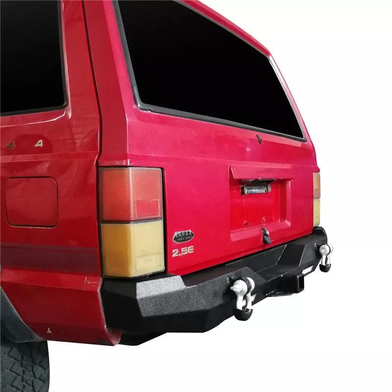 Load image into Gallery viewer, Rear Bumper w/ Floodlight &amp; D-Ring  Hitch Receiver For Jeep Cherokee XJ 1984-2001
