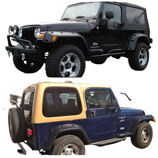 Fit For 97-06 Jeep Wrangler TJ Pocket Extended Fender Flares Kit