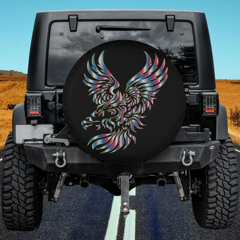 Load image into Gallery viewer, Colorful EagleHawk Bird Spare Tire Cover Thickening Leather Universal
