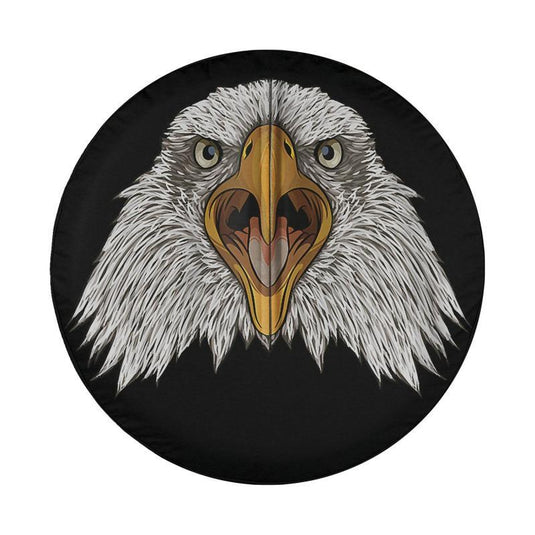 American Bald Eagle Face Bird Patriotic Animal Spare Tire Cover Thickening Leather Universal