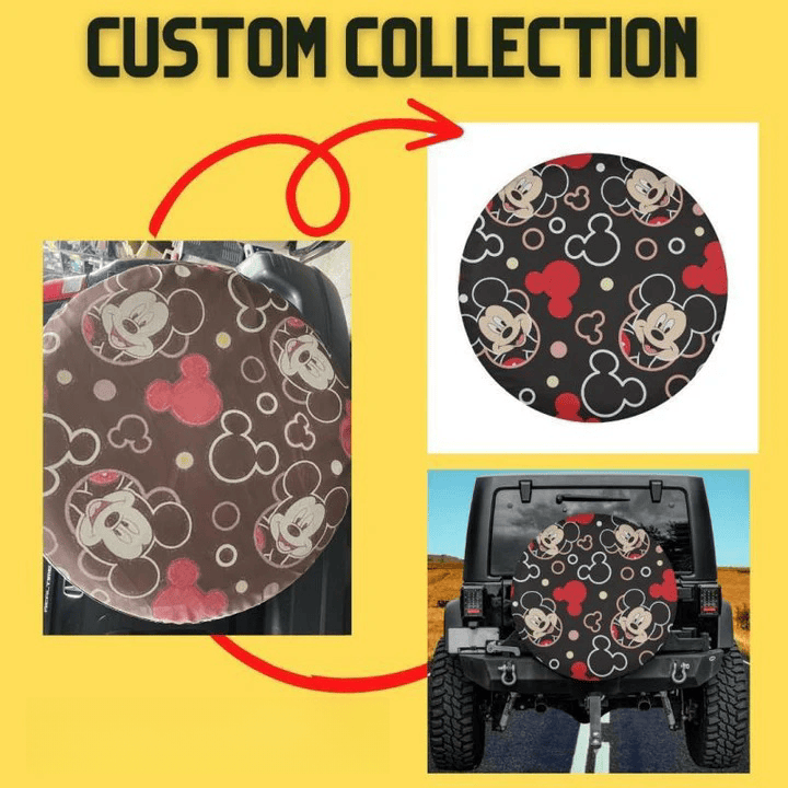 Load image into Gallery viewer, CUSTOM Tire Cover with your design, Backup Camera option, Personalized Accessories, Backup camera tire
