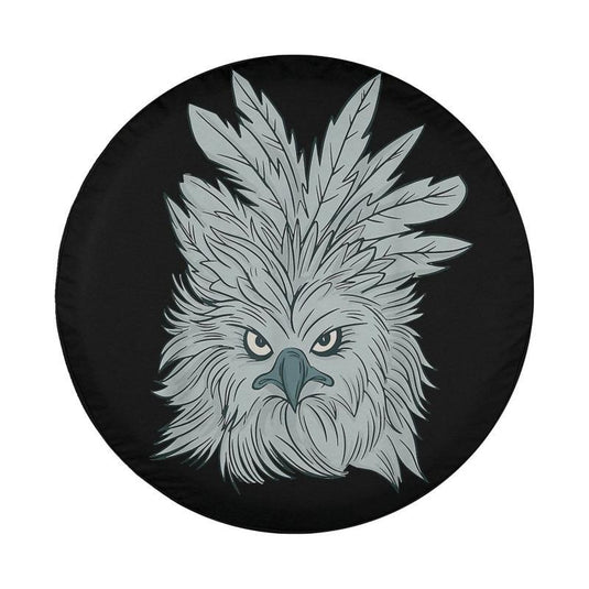 Harpy Eagle Bird Spare Tire Cover Thickening Leather Universal