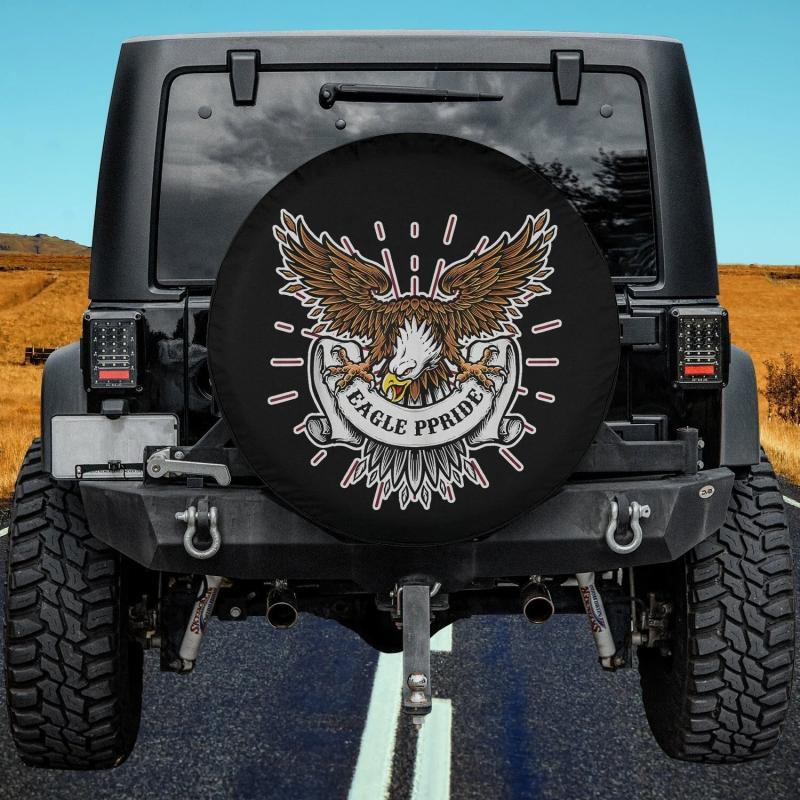 Load image into Gallery viewer, Eagle Pride Birds Of Prey Eagle Spare Tire Cover Thickening Leather Universal
