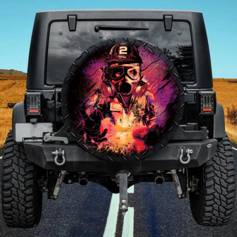 Load image into Gallery viewer, Firefighter 41 spare tire cover thickened leather universal
