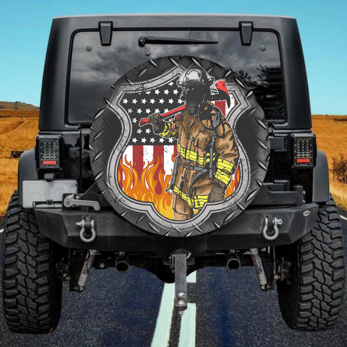 Firefighter 43 spare tire cover thickened leather universal