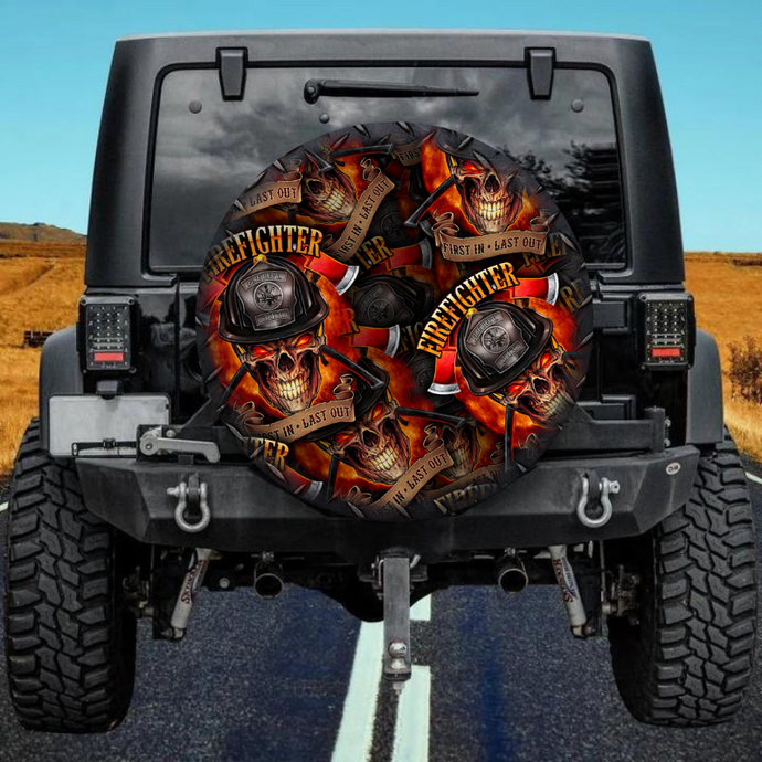 Firefighter 48 spare tire cover thickened leather universal