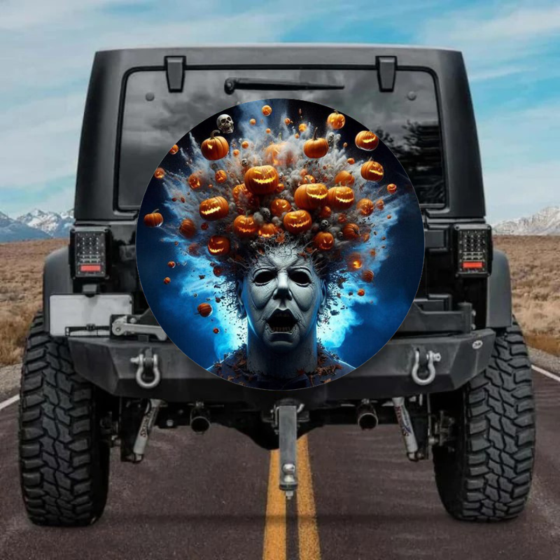 Load image into Gallery viewer, Halloween design spare tire cover thickened leather universal
