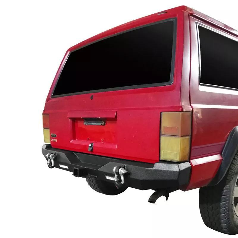 Load image into Gallery viewer, Rear Bumper w/ Floodlight &amp; D-Ring  Hitch Receiver For Jeep Cherokee XJ 1984-2001
