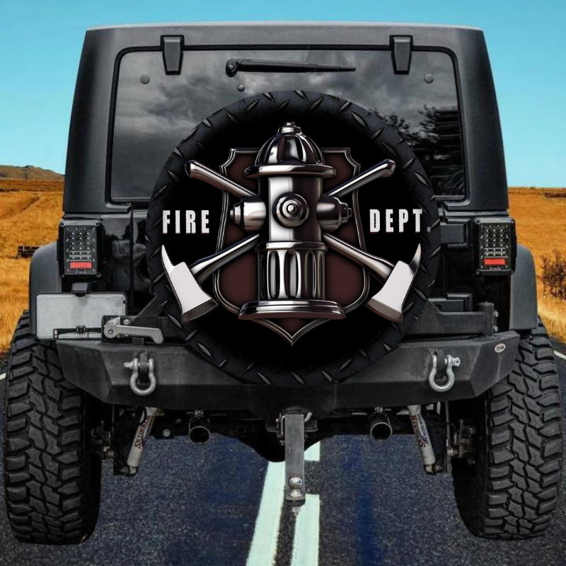 Load image into Gallery viewer, Firefighter 57 spare tire cover thickened leather universal
