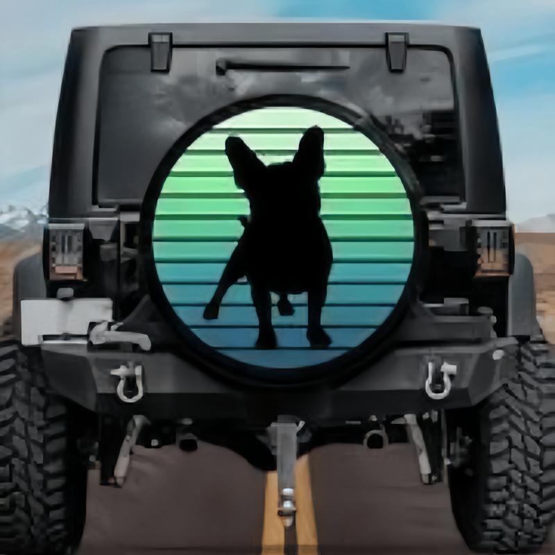 Load image into Gallery viewer, French Bulldog Spare Tire Cover -VI
