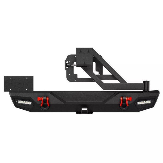 For 18-24 Jeep Wrangler JL  Unlimited Rear Bumper w/ Spare Tire Carrier）