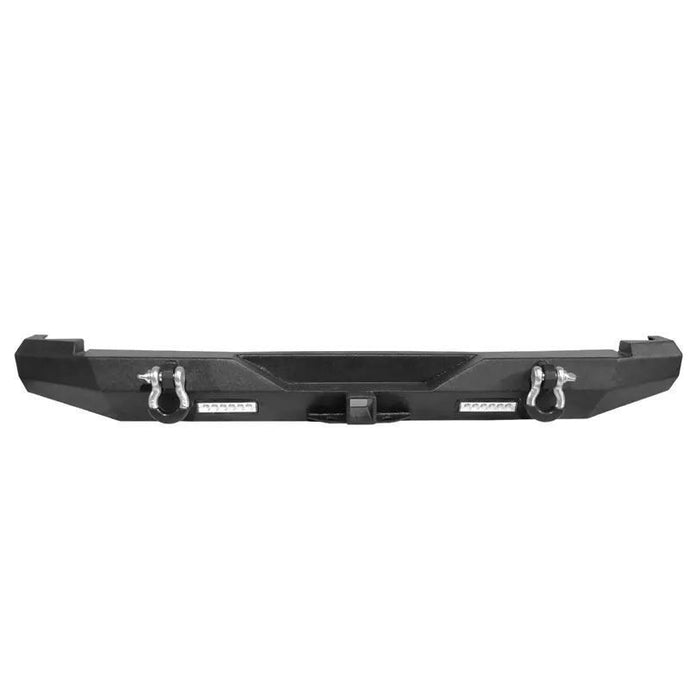 Rear Bumper w/ Floodlight & D-Ring  Hitch Receiver For Jeep Cherokee XJ 1984-2001