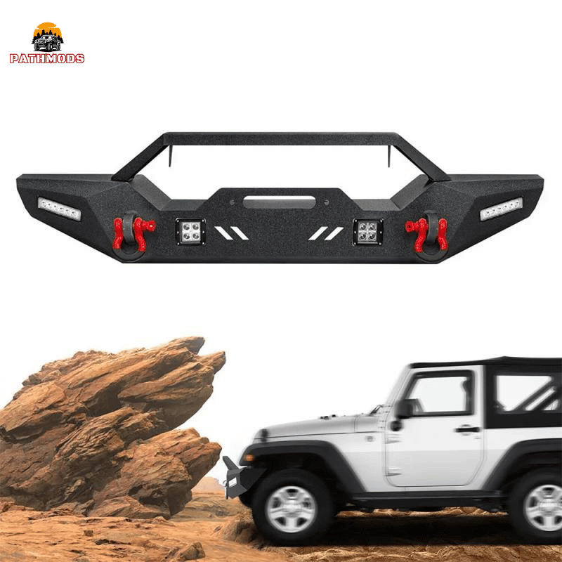 Load image into Gallery viewer, Front Bumper /LED Lights Fits 07-24 Jeep Wrangler JK
