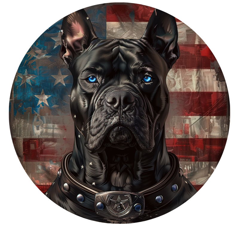 Load image into Gallery viewer, American Flag Dog 6 Spare Tire Cover
