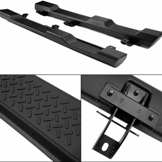 Running Boards Side Steps Nerf Bars Fits 07-18 Jeep Wrangler JK 4 Door