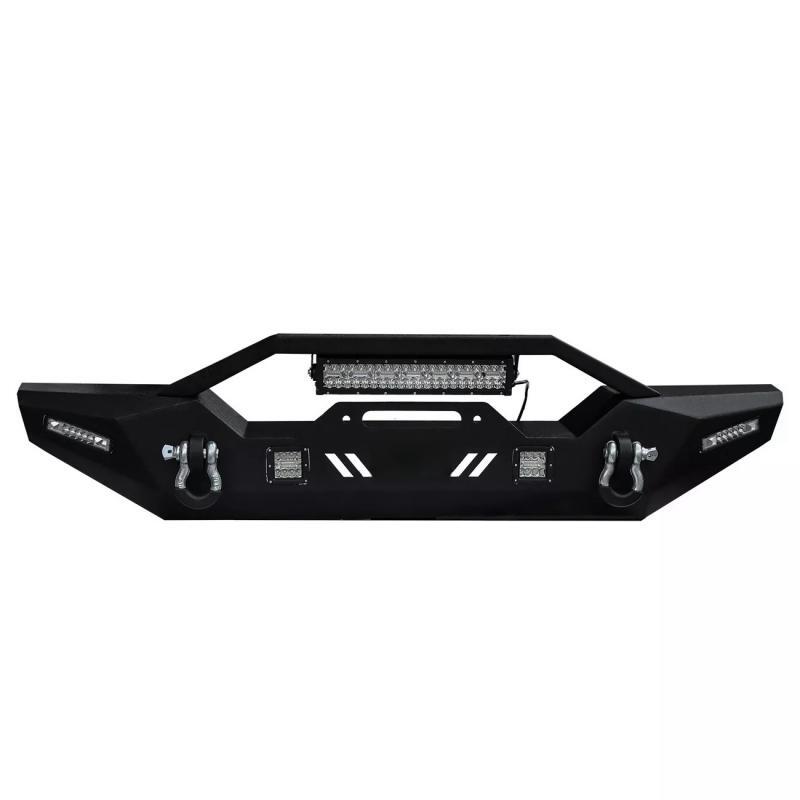 Load image into Gallery viewer, Front Bumper with LED Lights and D-Ring  For 07-24 Jeep Wrangler JL
