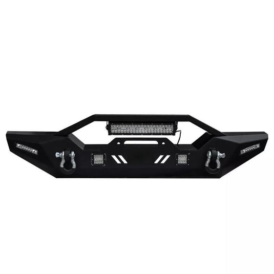 Front Bumper with LED Lights and D-Ring  For 07-24 Jeep Wrangler JL