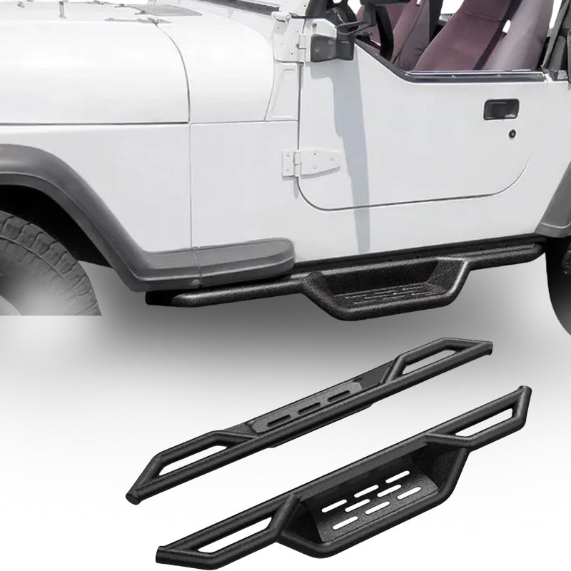 Load image into Gallery viewer, Side Step Nerf Bars For 87-06 Jeep Wrangler YJ
