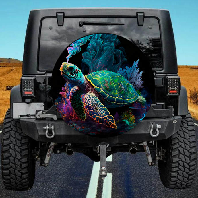 Turtle swim spare tire cover thickened leather universal