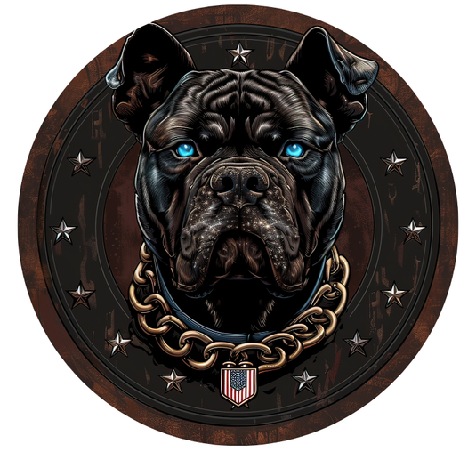 American Flag Dog 7 Spare Tire Cover