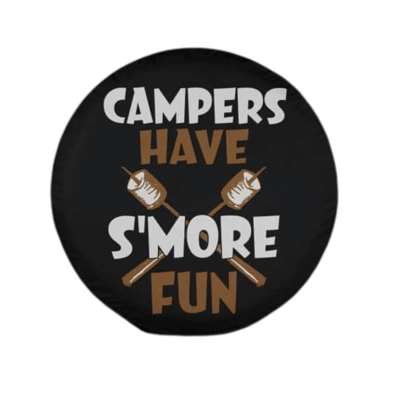 Load image into Gallery viewer, Campers Have S&#39;more Fun Tire Cover Gift For Him, Father&#39;s Day Gift, Spare Tire Cover Camper, Spare Tire Cover
