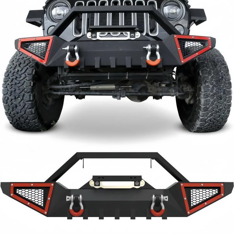 Load image into Gallery viewer, Front / Rear Bumper Combo Fits 07-18 Jeep Wrangler JK Unlimited w
