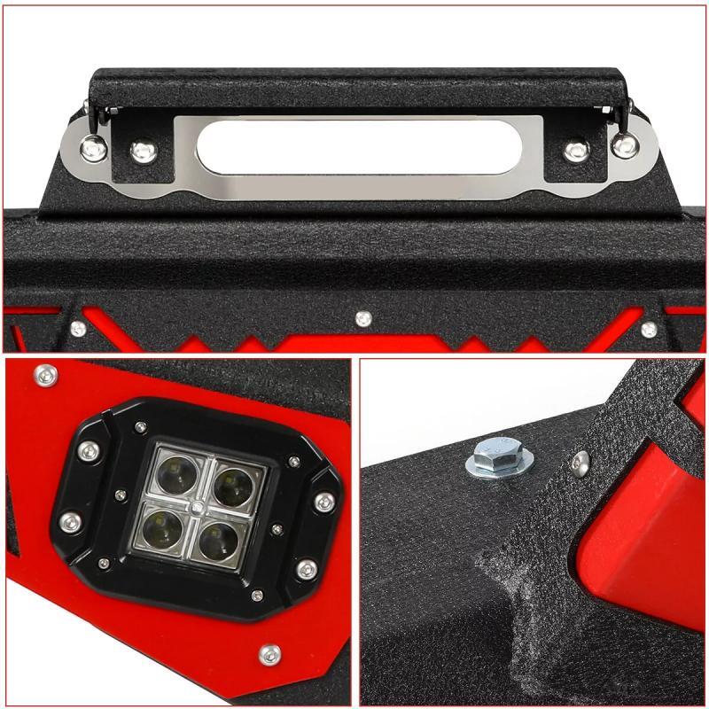 Load image into Gallery viewer, Front Bumper builts for 07-18 Jeep Wrangler JK &amp; JKU w/  LED Lights
